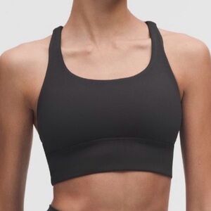 lululemon Energy Longline Bra, black, sz 6